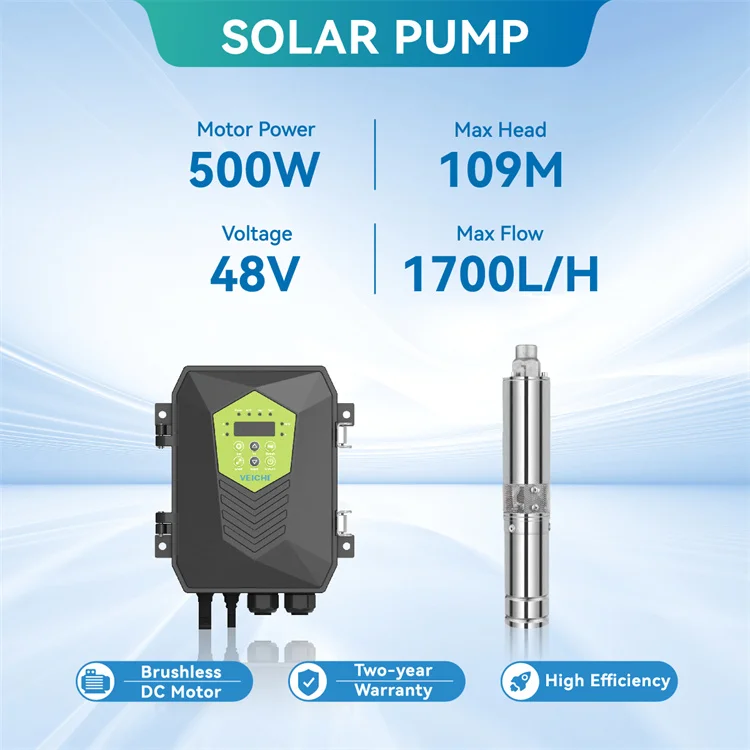 System Solar Borewell Pump Solar Powered Deep Well Pump Kits Factory Custom  Solar Water Well Pump