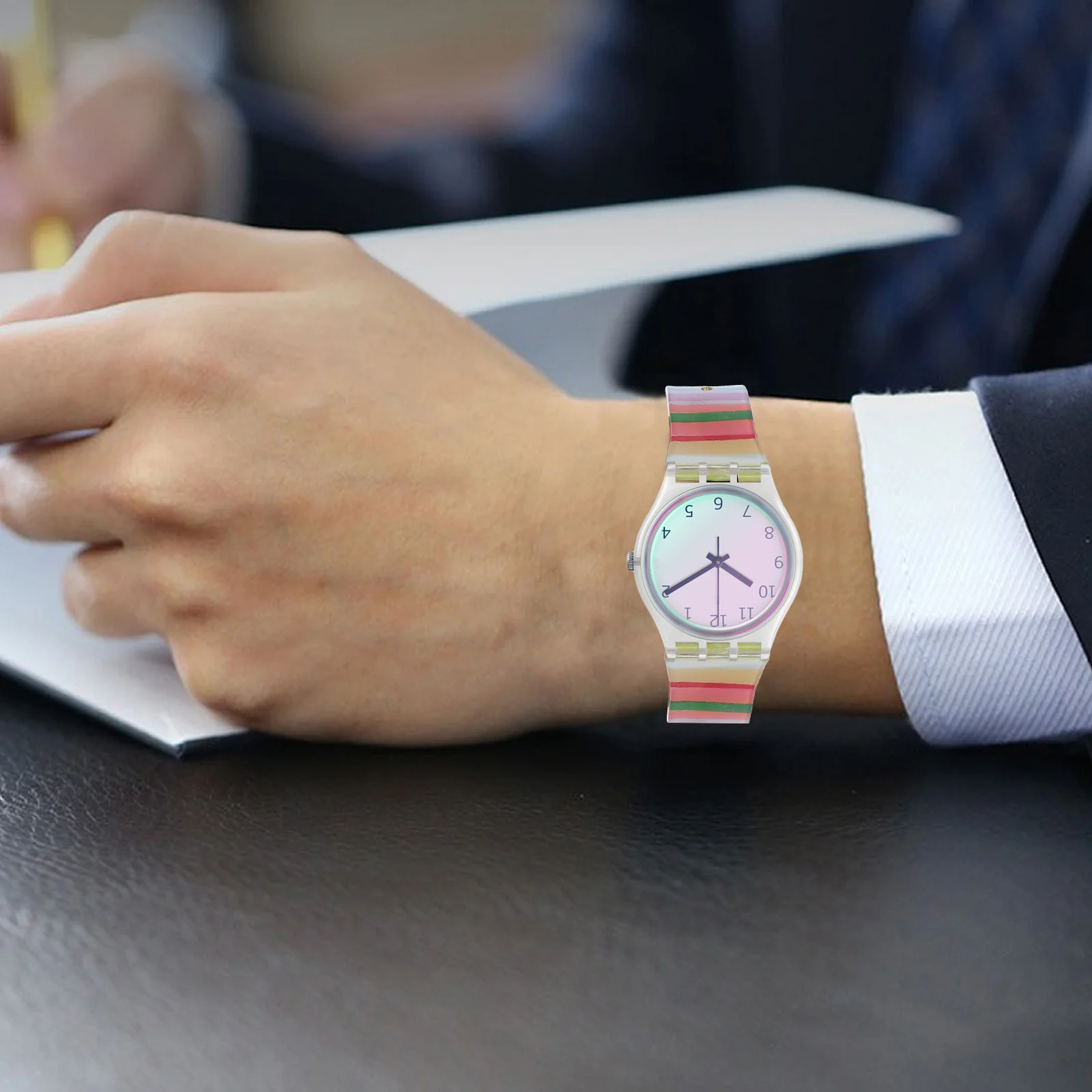 

19Mm Silicone Watchband Replacement Strap Waterproof Breathable Flexible Design Stylish Unisex Watch Wristband Accessories