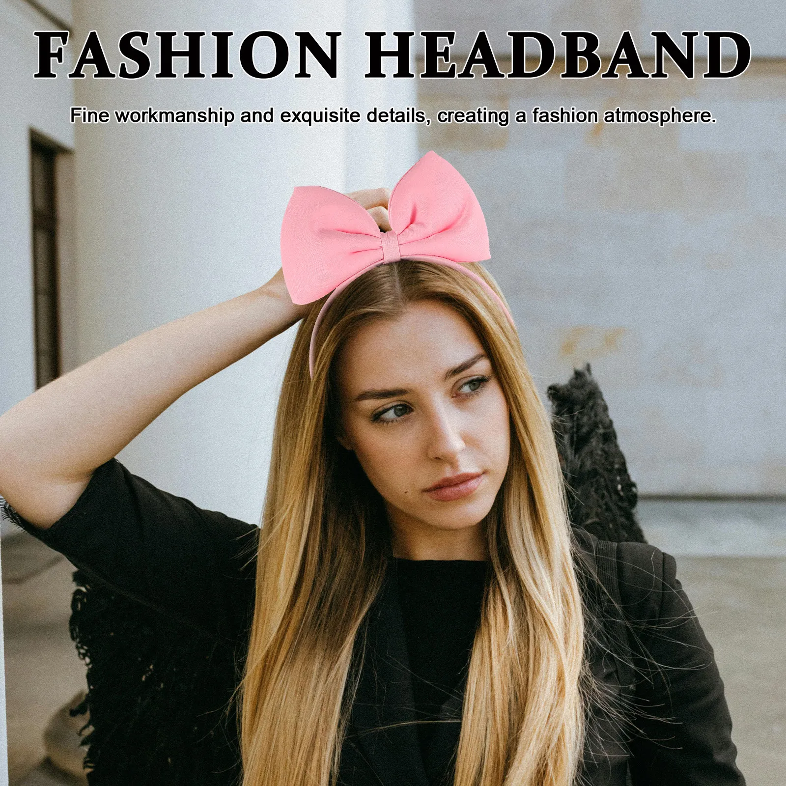 

1Pcs Princess Headband Big Bowknot Hair Hoop Fashion Women Headbands Cute Bow Tie Daily Wear Gorgeous Headdress Accessory