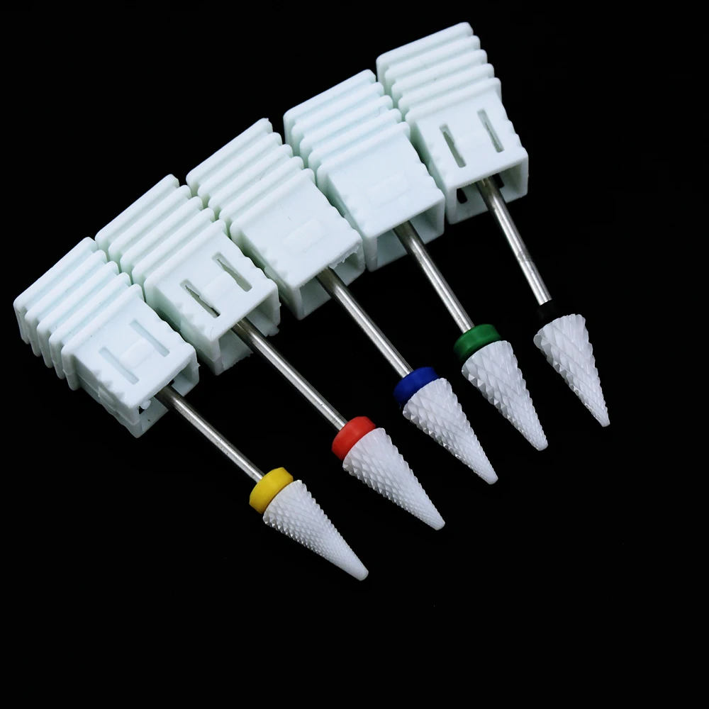 매니큐어용 밀링 커터 세라믹 네일 드릴 매니큐어 페디큐어 기구 매니큐어 젤 폴리쉬 제거 네일 비트