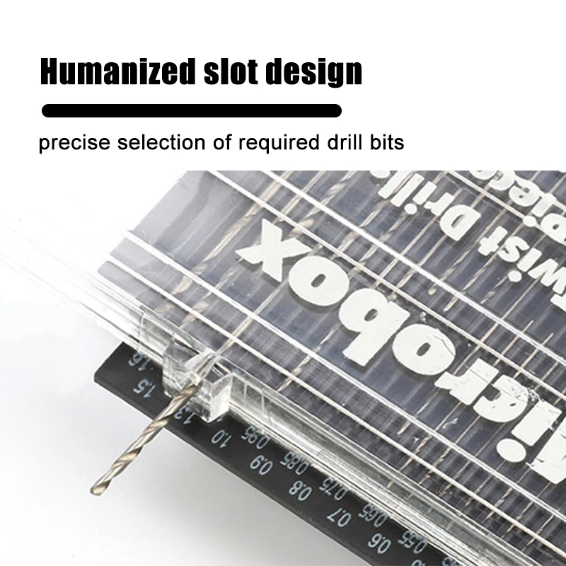 Full Grinding Mini Twist Drill 0.3-1.6mm 20PC Set Woodworking Plastic PVC Circuit Board Micro Drilling Tool