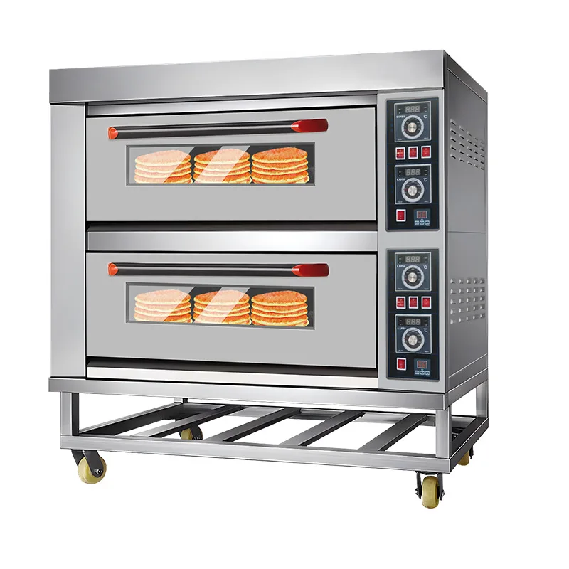

Commercial double capacity ovens, large breads, pizzas, cakes