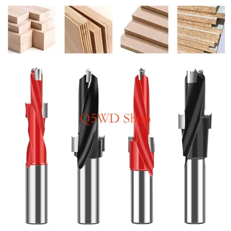 Q5WD Ergonomic Handle Alloy Steel Woodworking Step Drill Bit for Comfortable Use Smooth Drilling and Reduced Debris Clogging