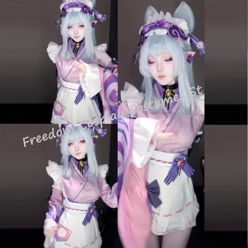 Zizi 2025 Jogo Genshin Impact Traje Vestido Roxo Conjunto Completo Uniforme Outfis Yumemizuki Mizuki Cosplay C