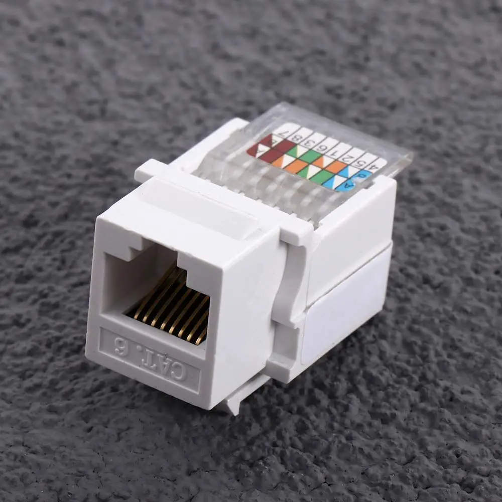 C26 Female Information Socket Ethernet Adapter Network Plug Network Adapter Network Jack CAT6 RJ45 Connector Network Module