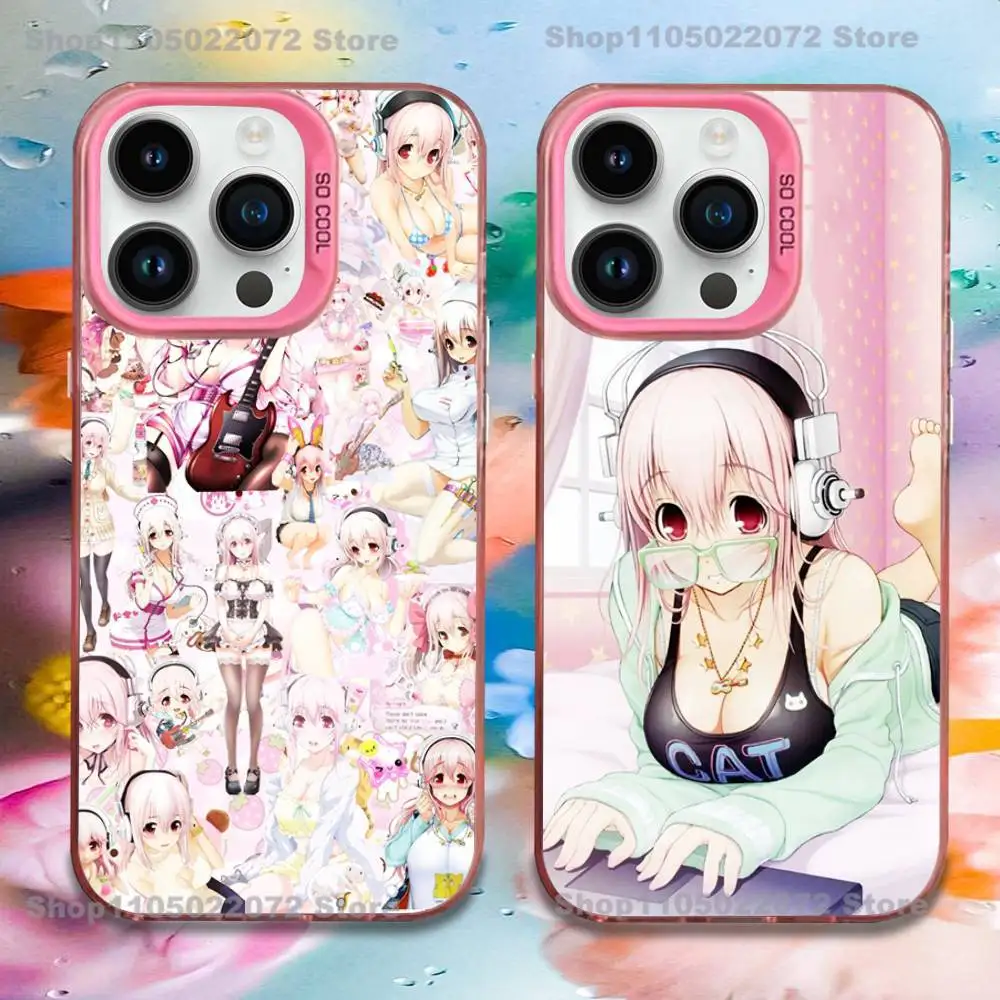 

Phone Case For iPhone 17,16,15,14,13,12,11,Mini,Pro,E,MAX S-Super S-Sonico Pink Candy Matte Shockproof Cover
