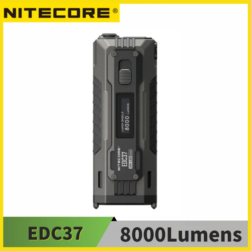 

Nitecore EDC37 8000 Lumens Ultimate Tactical EDC Flashlight, Bulit-in Battery, Type-C Rechargeable Troch Light