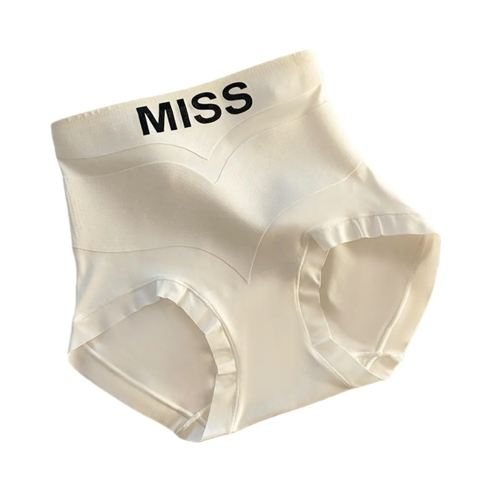 

High Waist Postpartum Body Shaper English Letters Panties Seamless Underpants Waist Trainer Belly Contracting