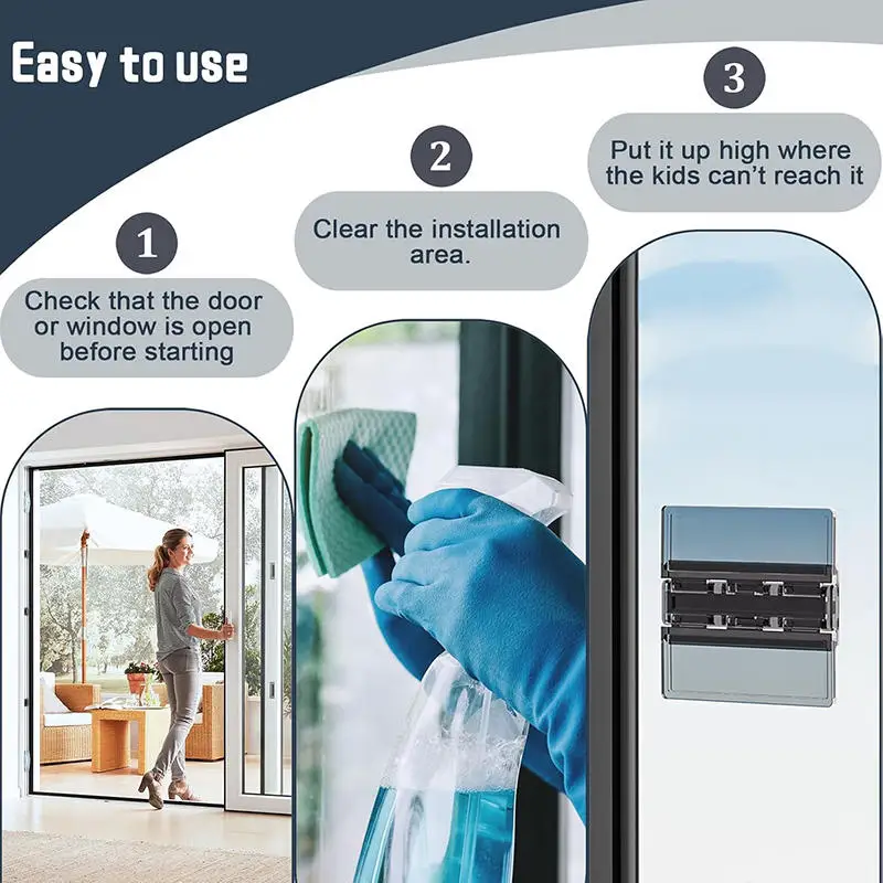 Child Safety Window Limit Lock Home Baby Security Protection For Prevent Open Window Self-adhesive Sliding Sash Stopper