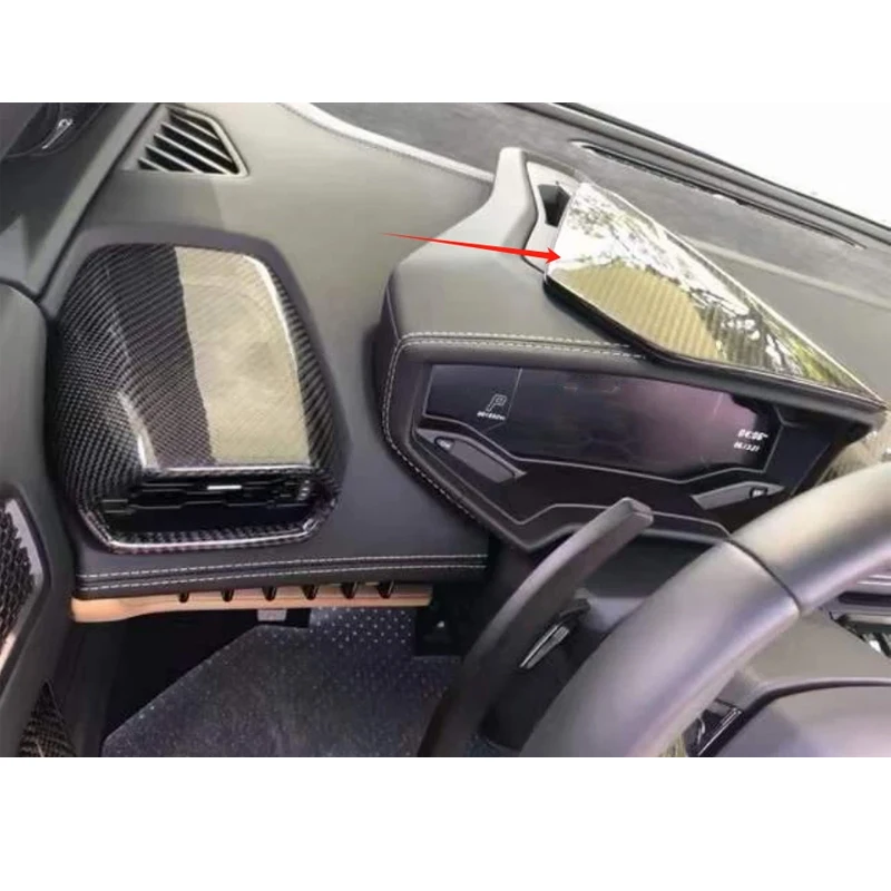 For Lamborghini Huracan LP610 LP580 2014-2023 Matte Real Carbon Fiber Car Dashboard Trim Panel EVO Sto OEM Style Car Accessories view 4