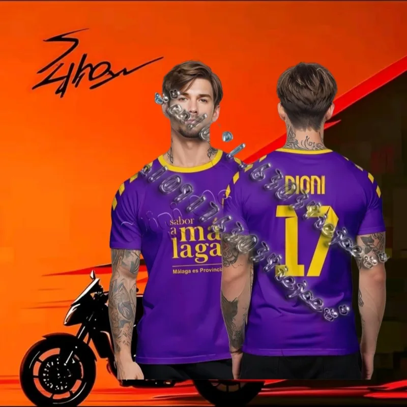 

MOTO Summer Men's Soccer Team Training Breathable Short-sleeved Crew Neck T-shirt Jerseys Malaga Jerseys Outdoor Sports Shirts