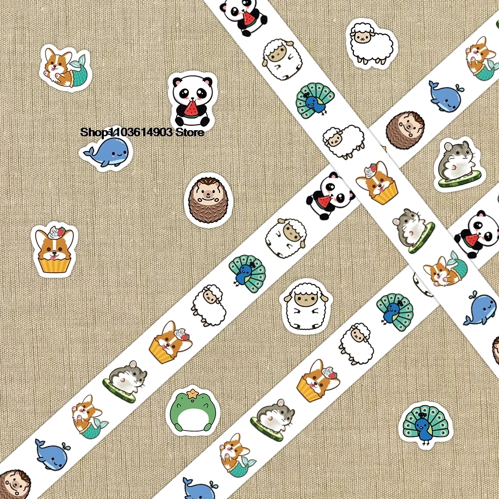 500pcs/roll Cartoon Cute Small animal stickers for kids classic toys sticker Labels School Teacher Supplies Reward Sticker