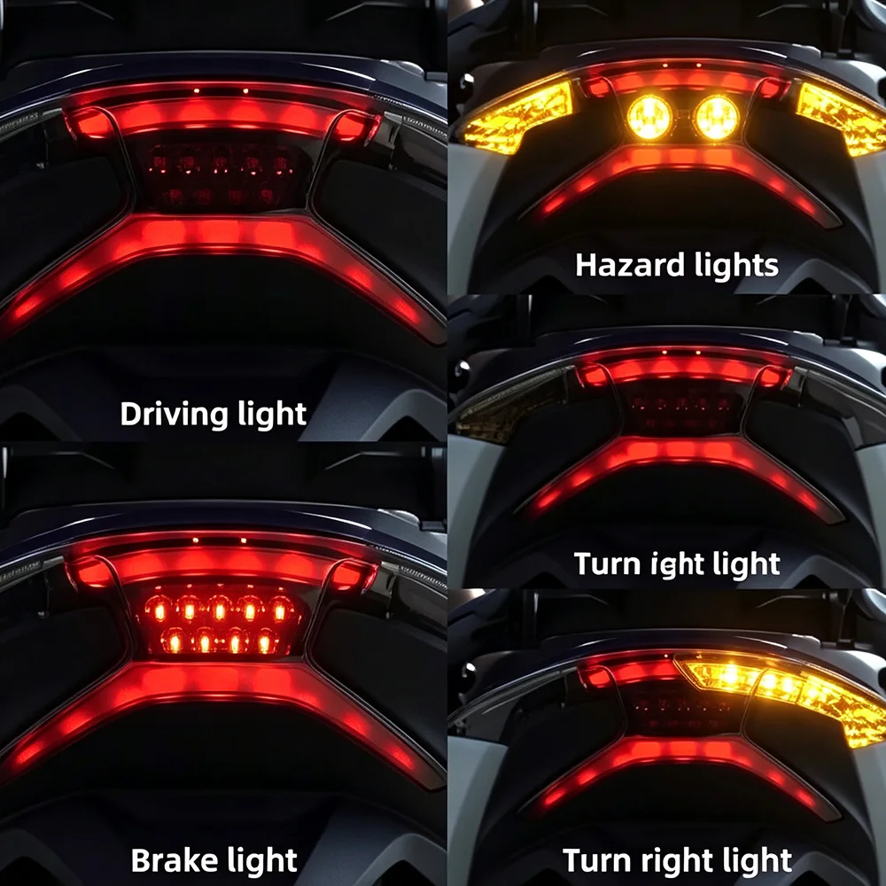 For Honda Forza 125 300 350 NSS125 NSS300 NSS350 2018-2022 Motorcycle Rear LED Tail Light Turn Signal Light Replacement Kit