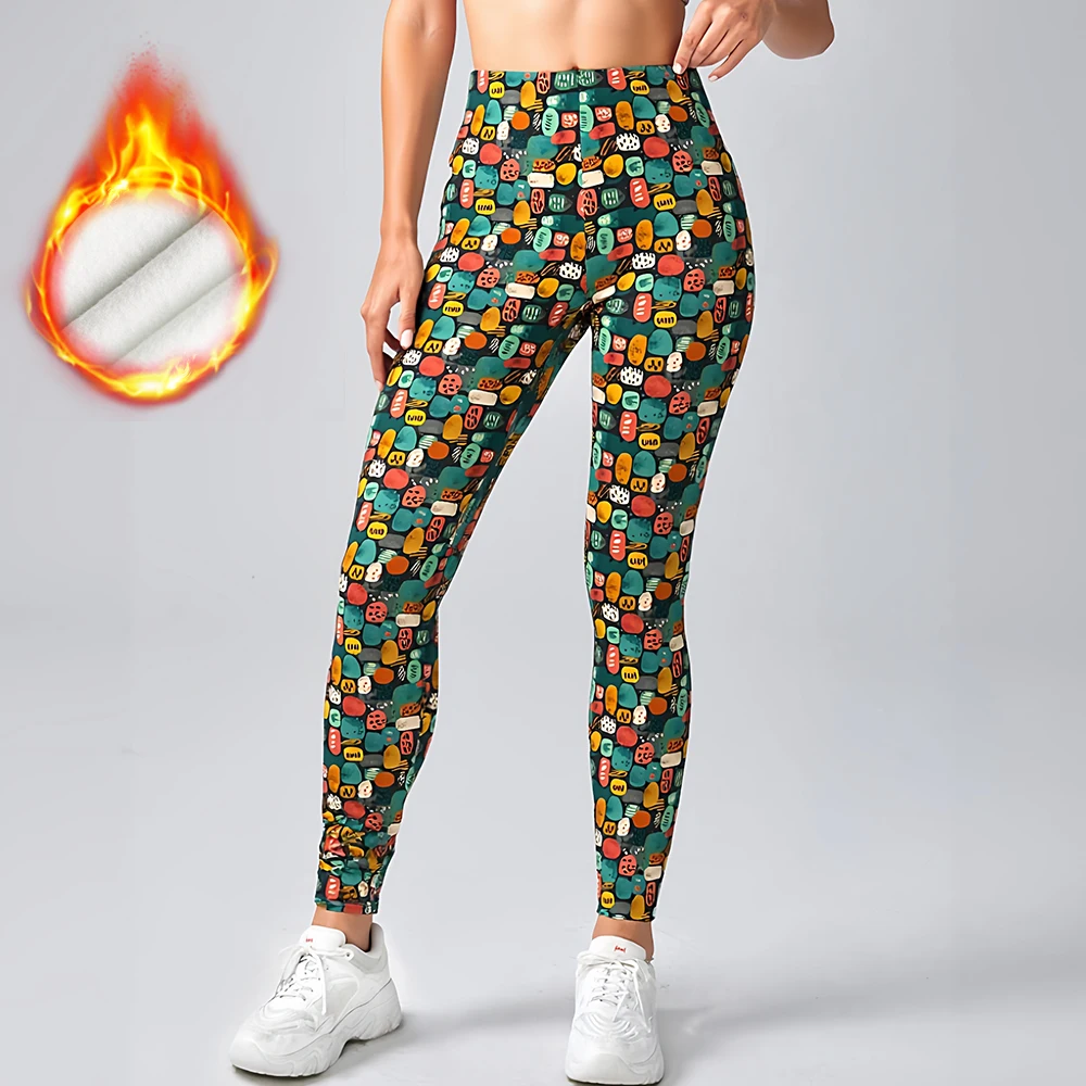 

Mia Muse Autumn Leggings 2025 Women's Graphic Printing Hip Lifting Natural Waist Pilates Ankle Leggings