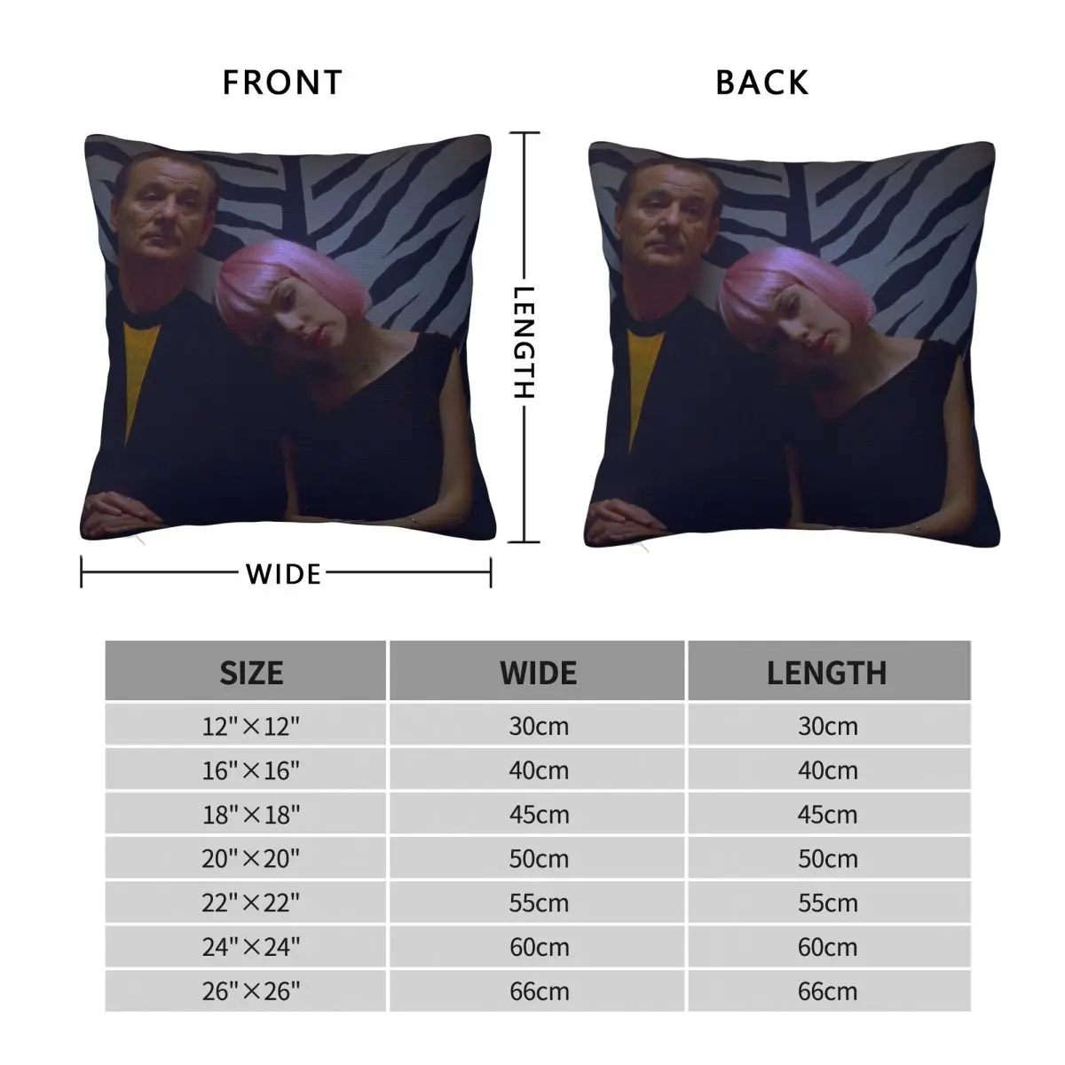 Silence Lost In Translation Square Pillowcase Polyester Linen Velvet Creative Zip Decor Home Cushion Cover 18
