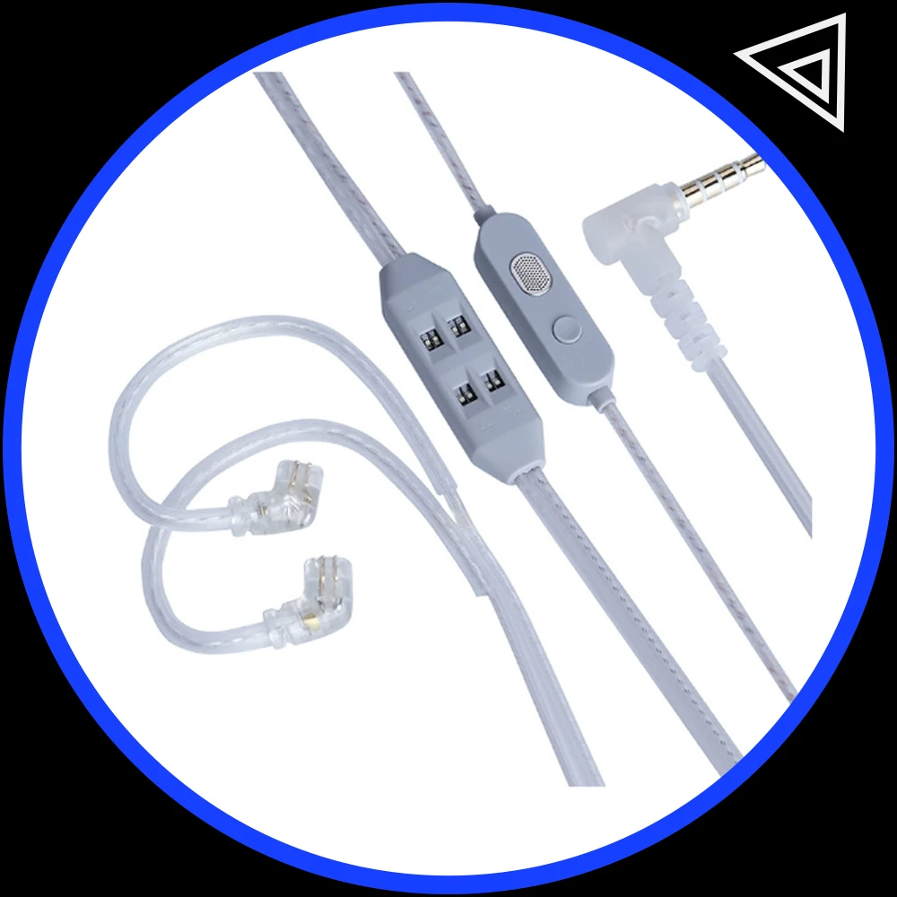 KZ T8 Upgrade Cable 8-Gear Electronic Tuning Silver-Plated Upgrade Cables 0.78mm Pin 3.5mm Plug For EDX Pro AS16 Pro PRX Zenith