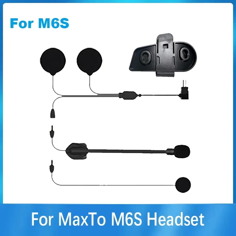 

Для Maxto M6S мотоциклетный шлем, гарнитура, домофон, клеевой клейкий держатель, крепление, основание + наушники с двойным микрофоном