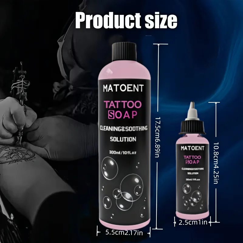 SUANGL 30/300ml Tattoo Pink Soap Cleaning Soothing Solution Professional Cleaning Supply Tattoo Studio Cleaning Kit Accessories