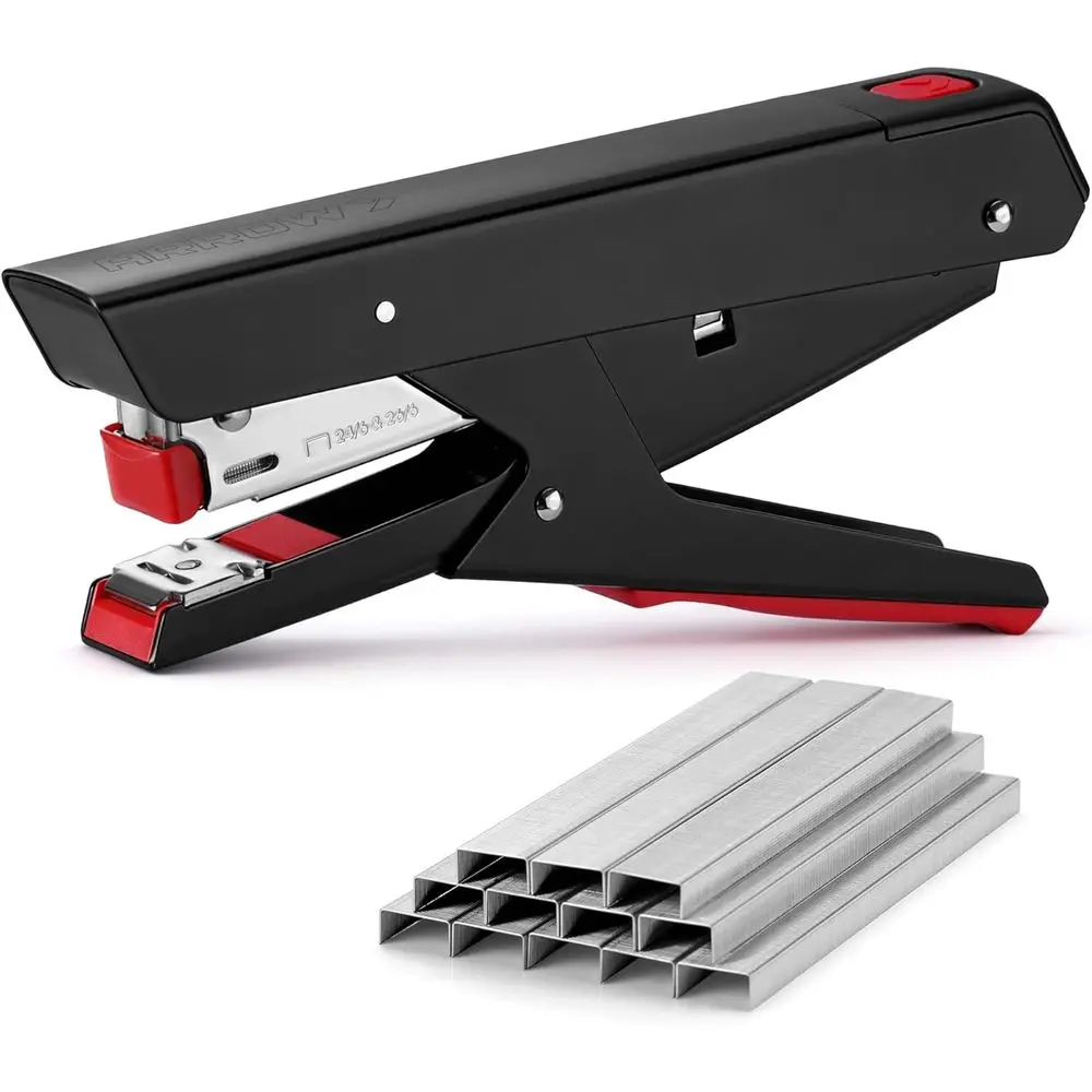 

Heavy-Duty Metal Stapler with 2520 Staples, Full-Strip Loading, 25-Sheet Capacity, Dual-Edge Anvil, One-Touch Loading, Ergonomic