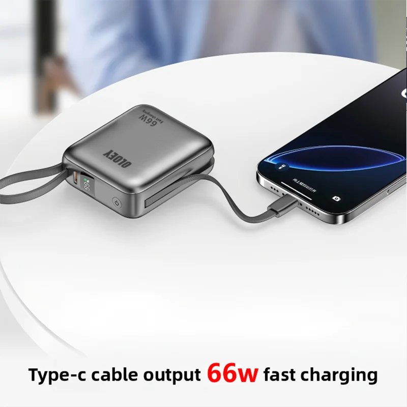 66W 100000mAh Power Bank Fast Charging PD 22W Portable Mini PowerBank for iPhone 17 16 15 Xiaomi External Battery Charger - view 5