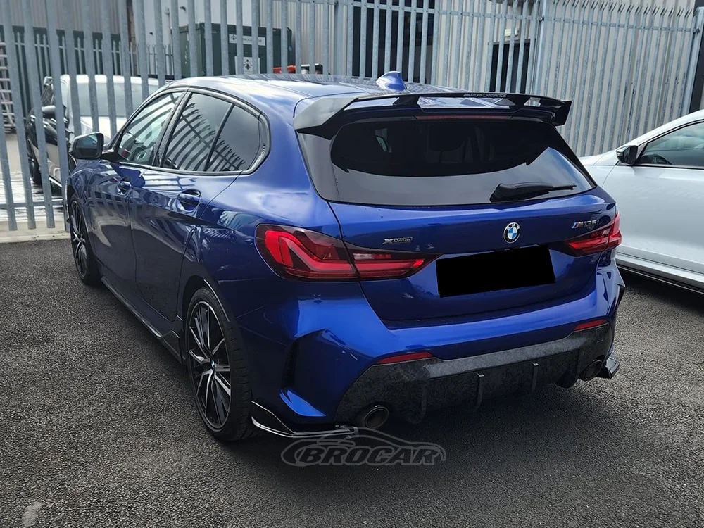 Aileron arrière de voiture pour BMW Série 1 F40 M Sport 2019-2024 Noir