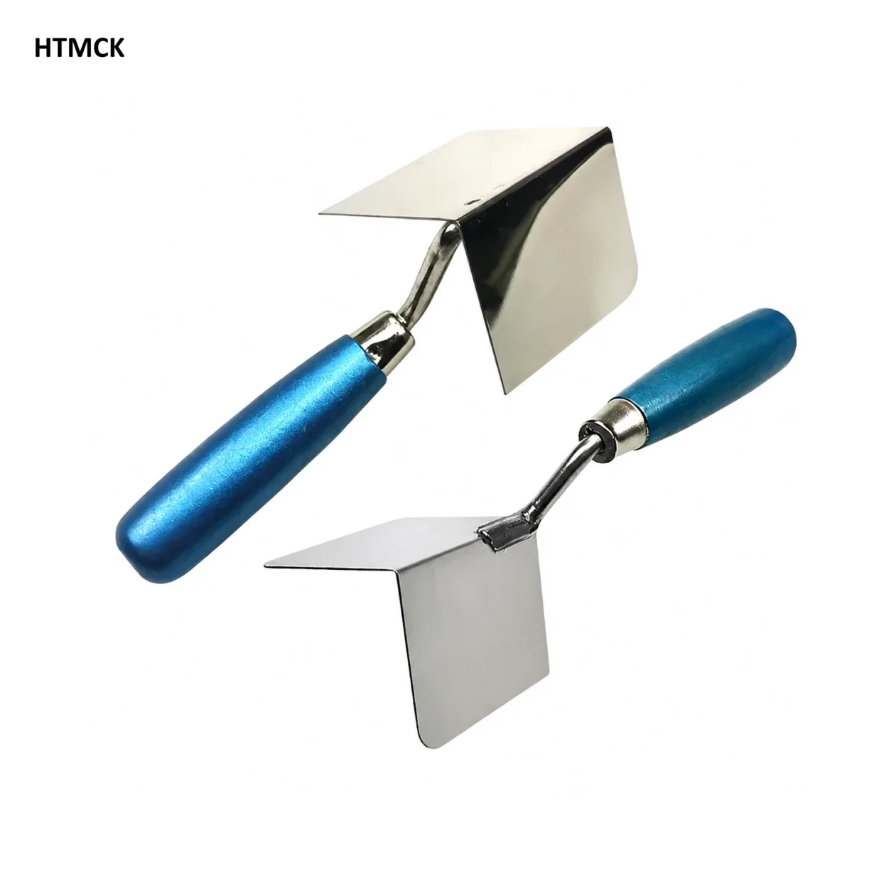 HTMCK 8x6cm Drywall Corner Tool Outside / Inside Corner Knife Stainless Steel Corner Trowel for Drywall Gyprock Plasterboard