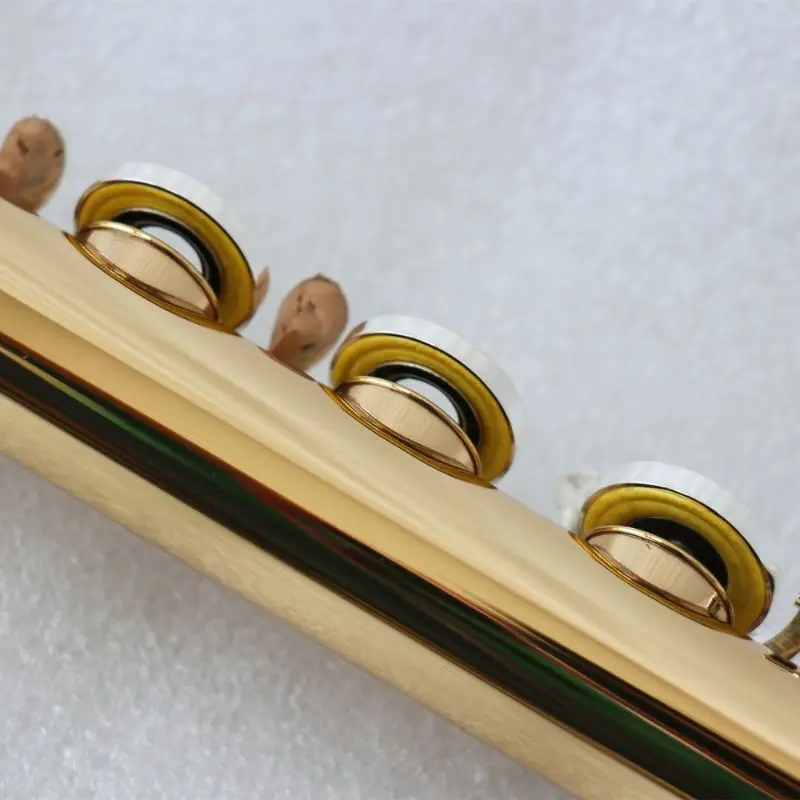 Ebony Wood Flute Silver Plated Keys Flute Instrument High Quality In Stock Wooden Flute For Professional Students Concert