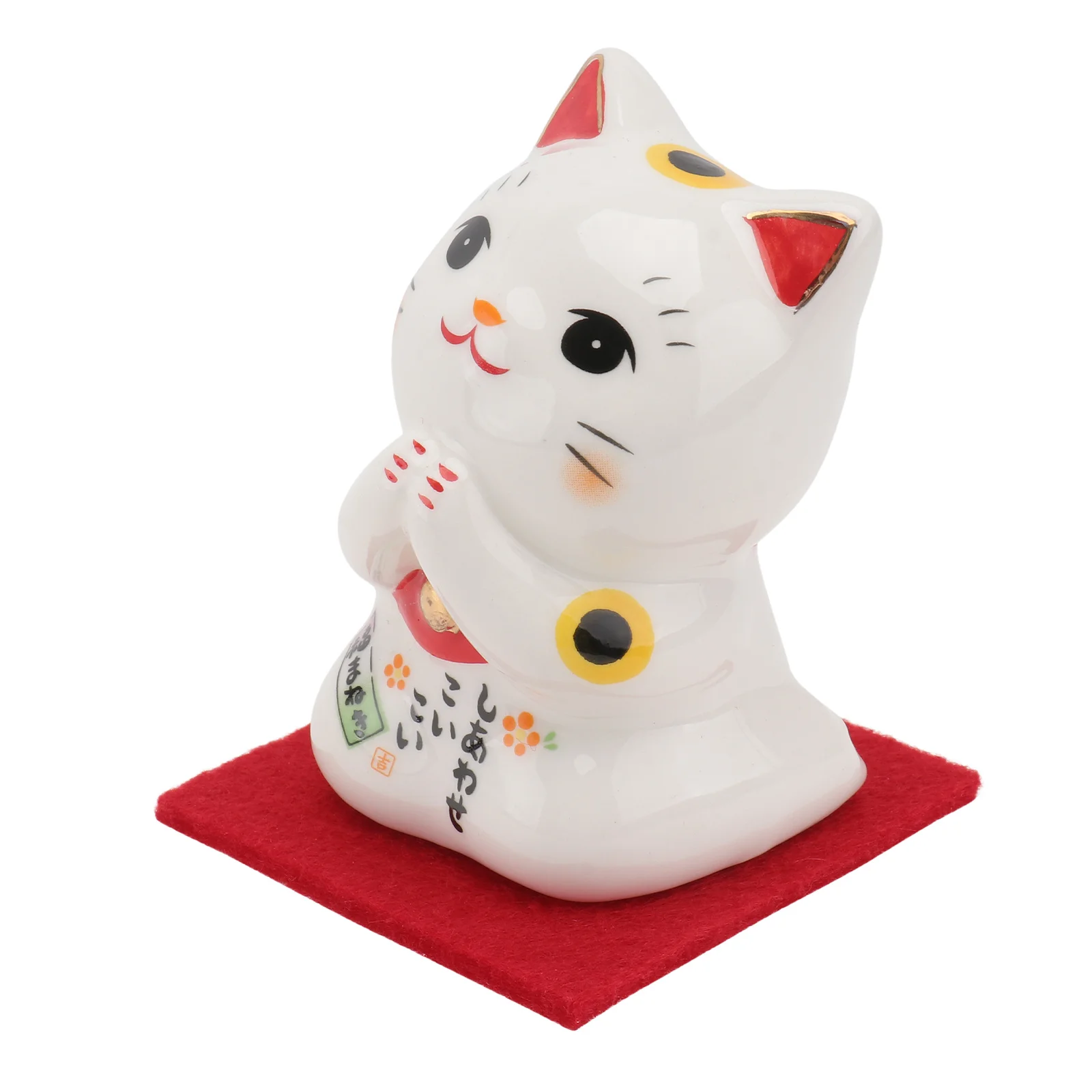 

1Pcs Cat Decor Ceramic Adornment Delicate Crafted Ornament Household Desktop Decor Living Room Office Decorative Accent