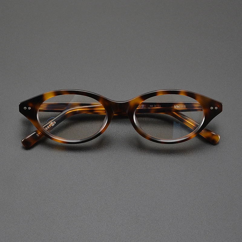 

High quality fashion literary Oval glasses frame men's and women's personality designer cat eye small frame prescription glasses