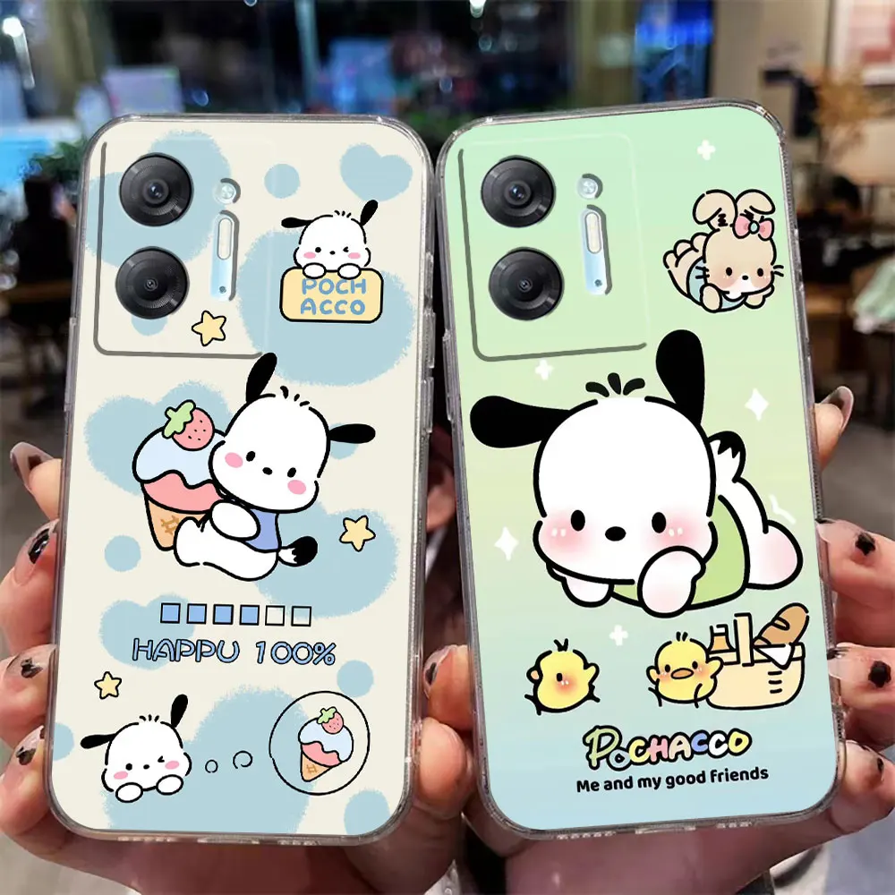 Clear Phone Case For Infinix HOT 9 10 11 12 12i 20 20s 30 POVA 2 3 4 PRO PLAY Case Funda Coque Shell Cover Cartoon Cute Pochacco