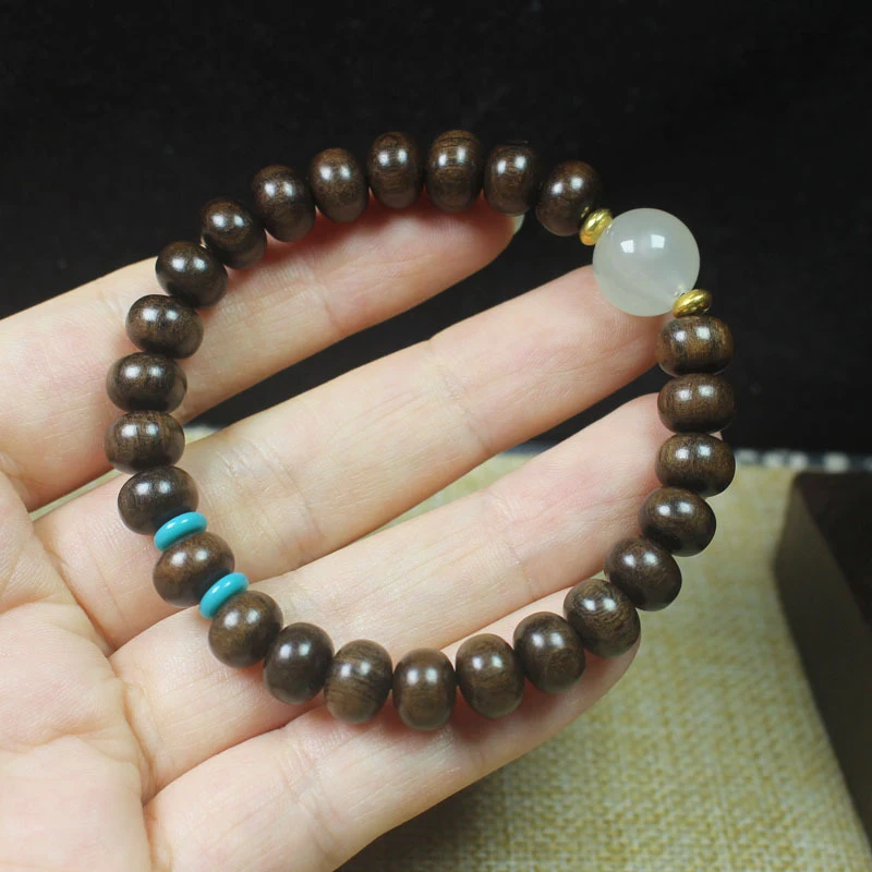

Cheng Guibao Abacus Bead Bracelet, Agarwood Wood Bracelet, Luminous Simple Jewelry, Buddhist Prayer Beads