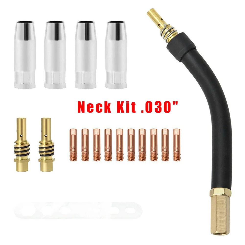 Electric Welder Mig Torch Parts Contact Tip  Nozzle Torch Neck AK15 Torch Neck Welding Nozzle Holder Diffuser