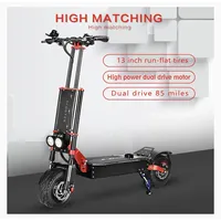 Boyueda electric scooter S4 - 13/11 inch adult powerful off-road type 8000 watt 60V 43Ah battery 100 km electric scooter