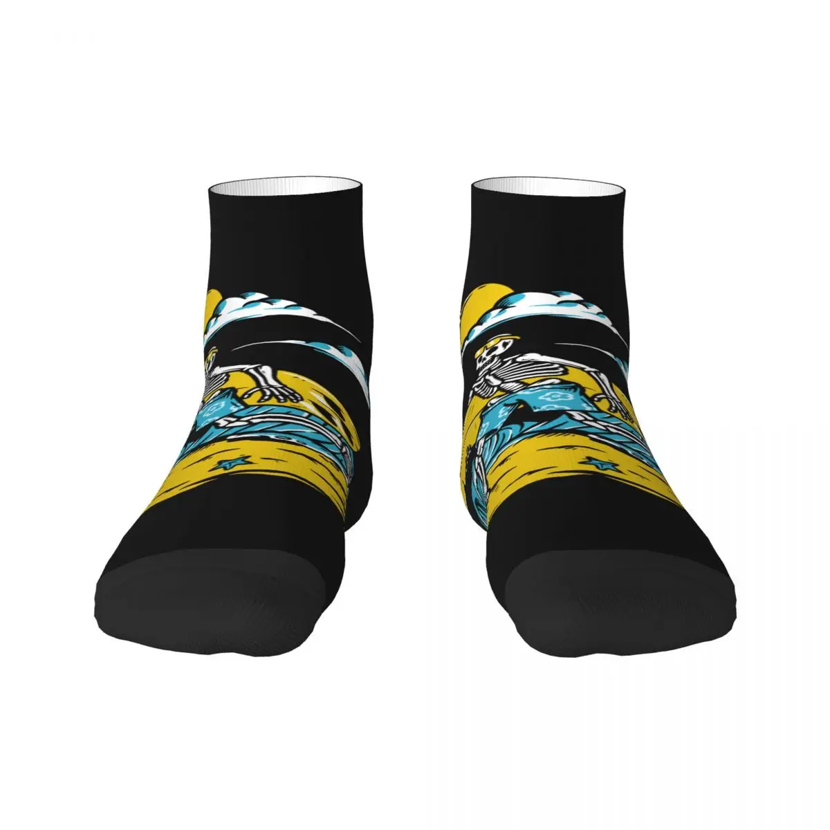 Calcetines con estampado de surfear para hombre y mujer, calcetín elástico de verano, otoño, invierno, playa, surfista