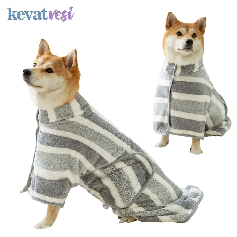 

Absorbent Dog Bathrobe Towel Quick-drying Pet Bathrobe for Small Medium Large Dogs Pet Bath Towels Bathrobe Cat Dog Accessories