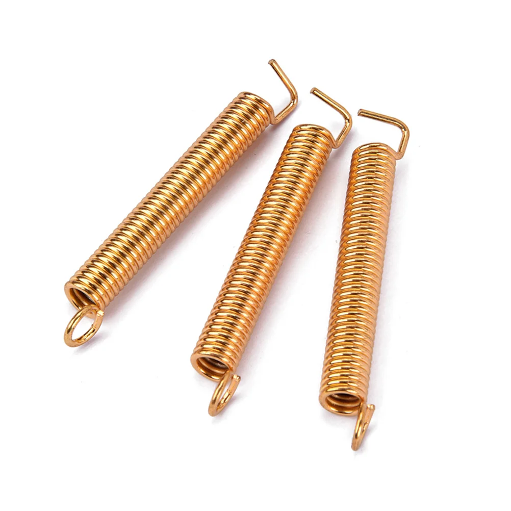 

3 PCS Electric Guitar Tremolo Bridge Tension Springs Tremolo Bridge System Springs for ST/ Style Electric Guitar (Golden)