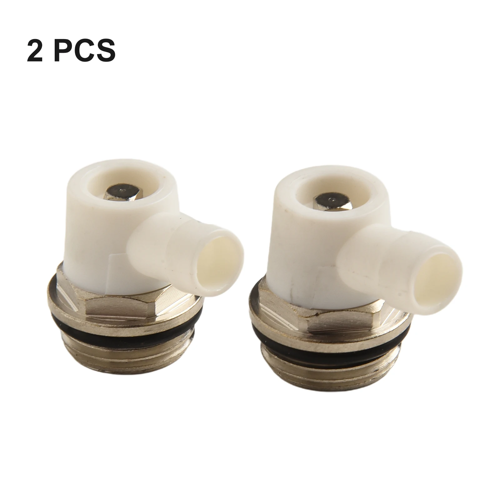 Nikel Plated Dual Pack of Radiator Vents Reliable Solution for Managing Air Flow in Your Home\'s Heating System
