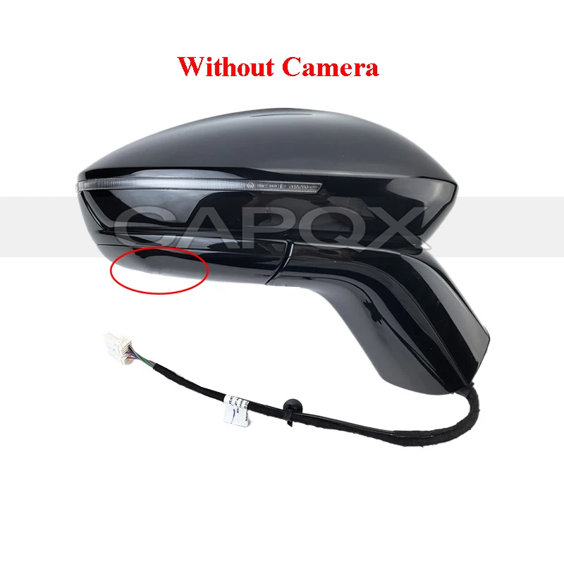 CAPQX Black Car Side Rearview Mirror Assembly For Chery Omoda C5 Side Rear View Mirror Assembly With Turn Signal