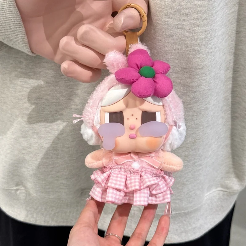 For Crybaby 2 Piece Set Doll Clothes Tears Of Love Series Anime Peripheral Checkered Pink Cute Dress Set Diy Doll Only Clothing