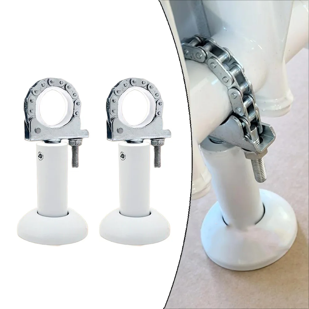 

Diecast Aluminum Radiator Floor Brackets 2PCS Steel Adjustable Support Stand with Screws and Wrench for Secure Radiator Setup