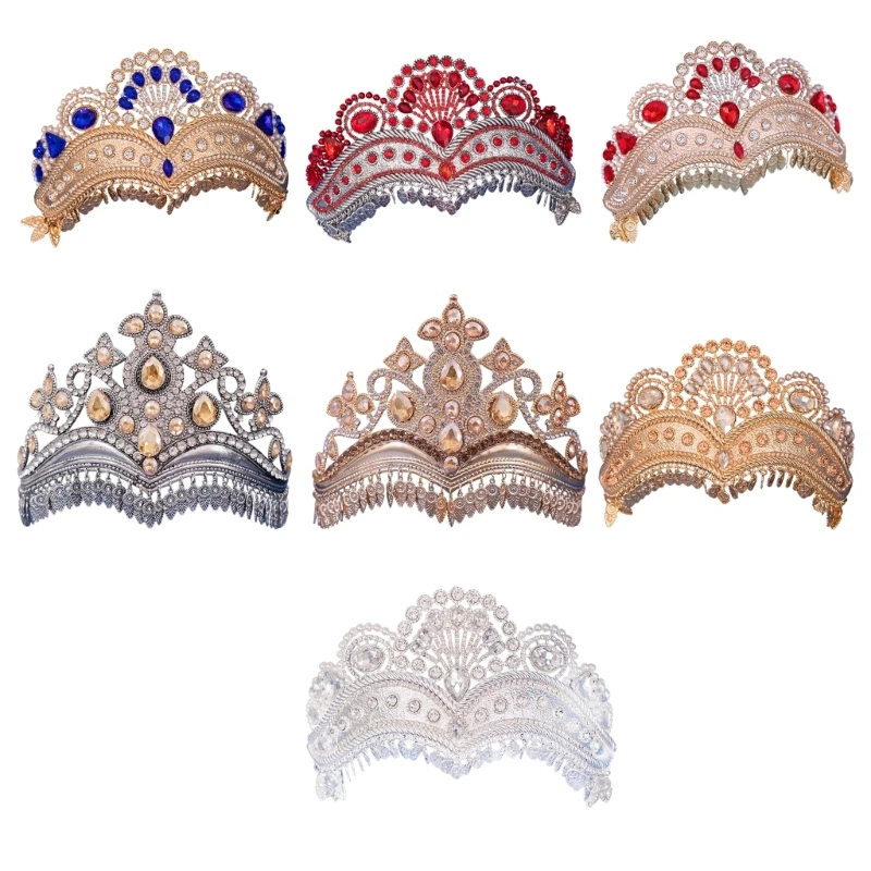 

Handmade Bridal Crystal Sparkling Crystals Headdress Shimmering Rhinestones Headwear Accessories for Women Drop shipping