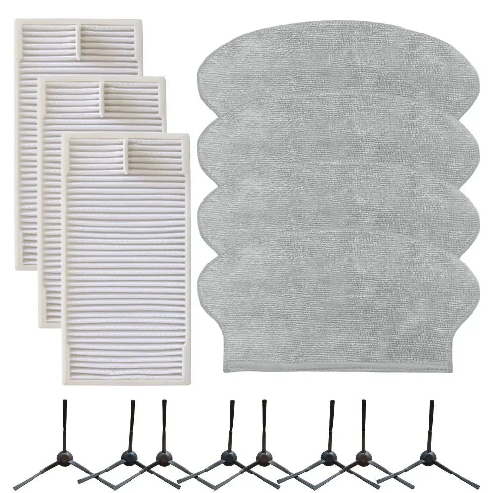 

Enhance Durability and Effortless Cleaning with Replacement Filters Mop Cloths and Side Brushes for Eureka NER600 Vacuum Cleaner