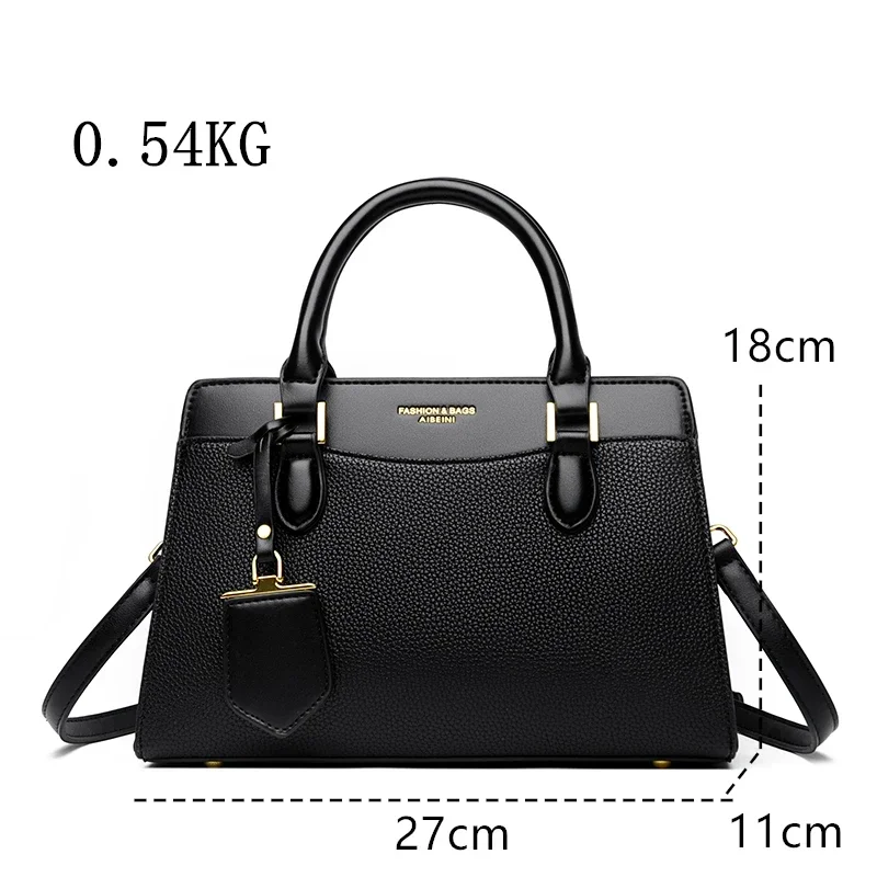Fashion Brand Tote Bag Shoulder Crossbody Bags for Women 2024 New Luxury Leather Handbags Female Designer Messenger Bag Purse