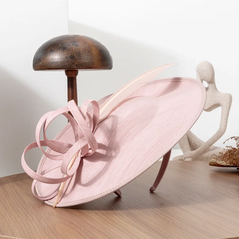 

Брендовое качество 2025, большие повязки для волос с перьями для женщин, весенние скачки, коктейльные, банкетные, вечерние, чародеи, головной убор