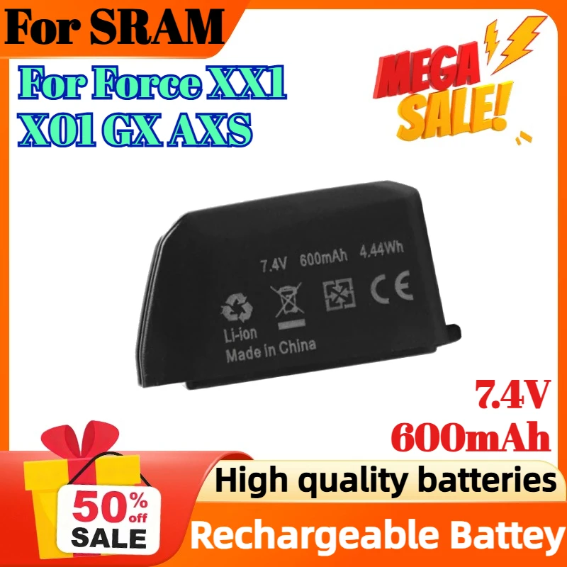 

7.4V 600mAh 4.44Wh New Replacement Battery for SRAM Force XX1 X01 GX AXS Red Axs Etap Rechargeable Batteries