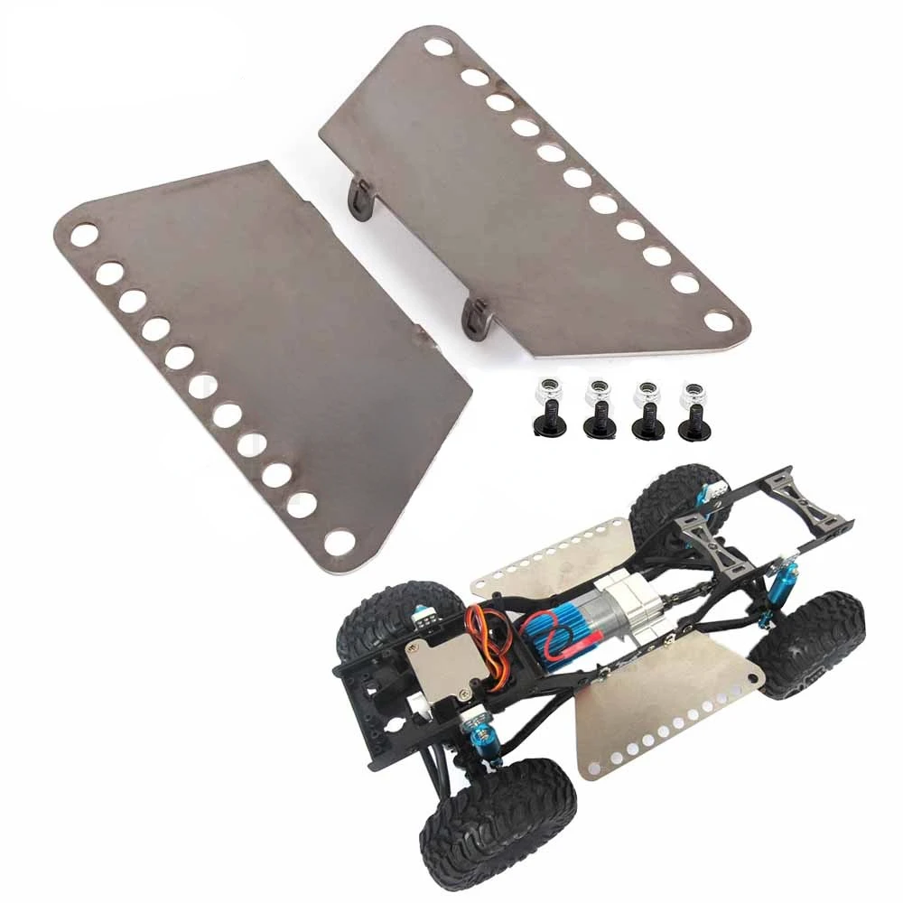 Metal Pedal Side Plate Slider, Acessórios, Peças de Atualização, 1:12 RC Car, MN D90, D91, D99S, MN99S