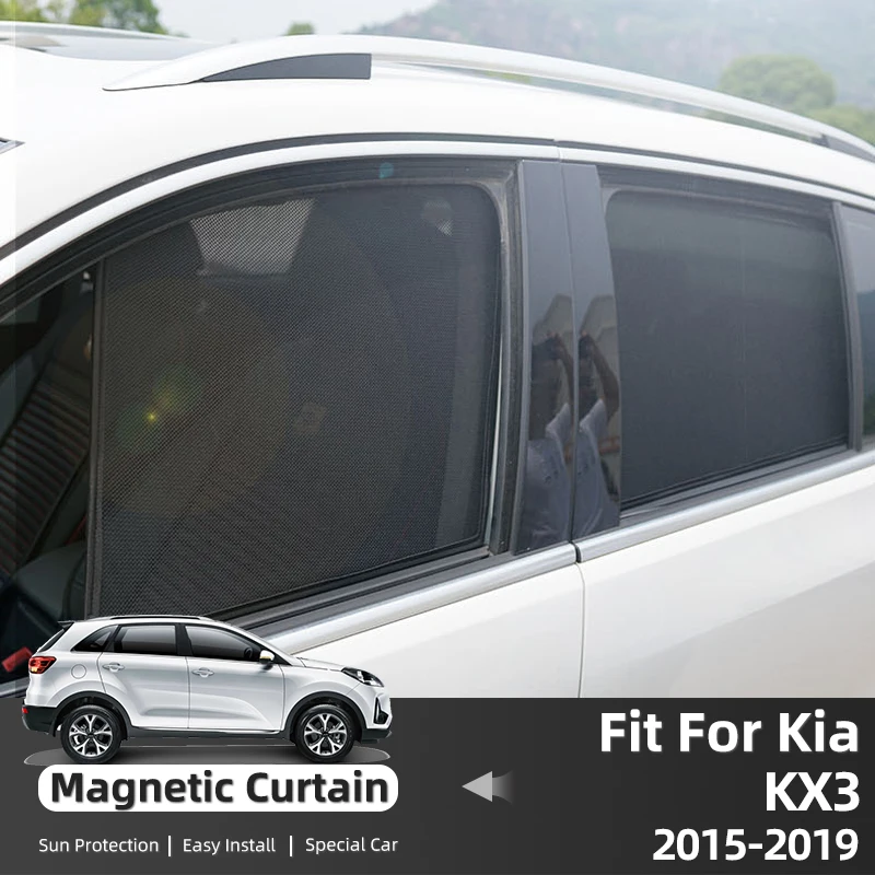 

For Kia KX3 Seltos 2019 2018 2017 2016 2015 Car Sunshade Shield Front Rear Windshield Curtain Side Baby Window Sun Shade Visor