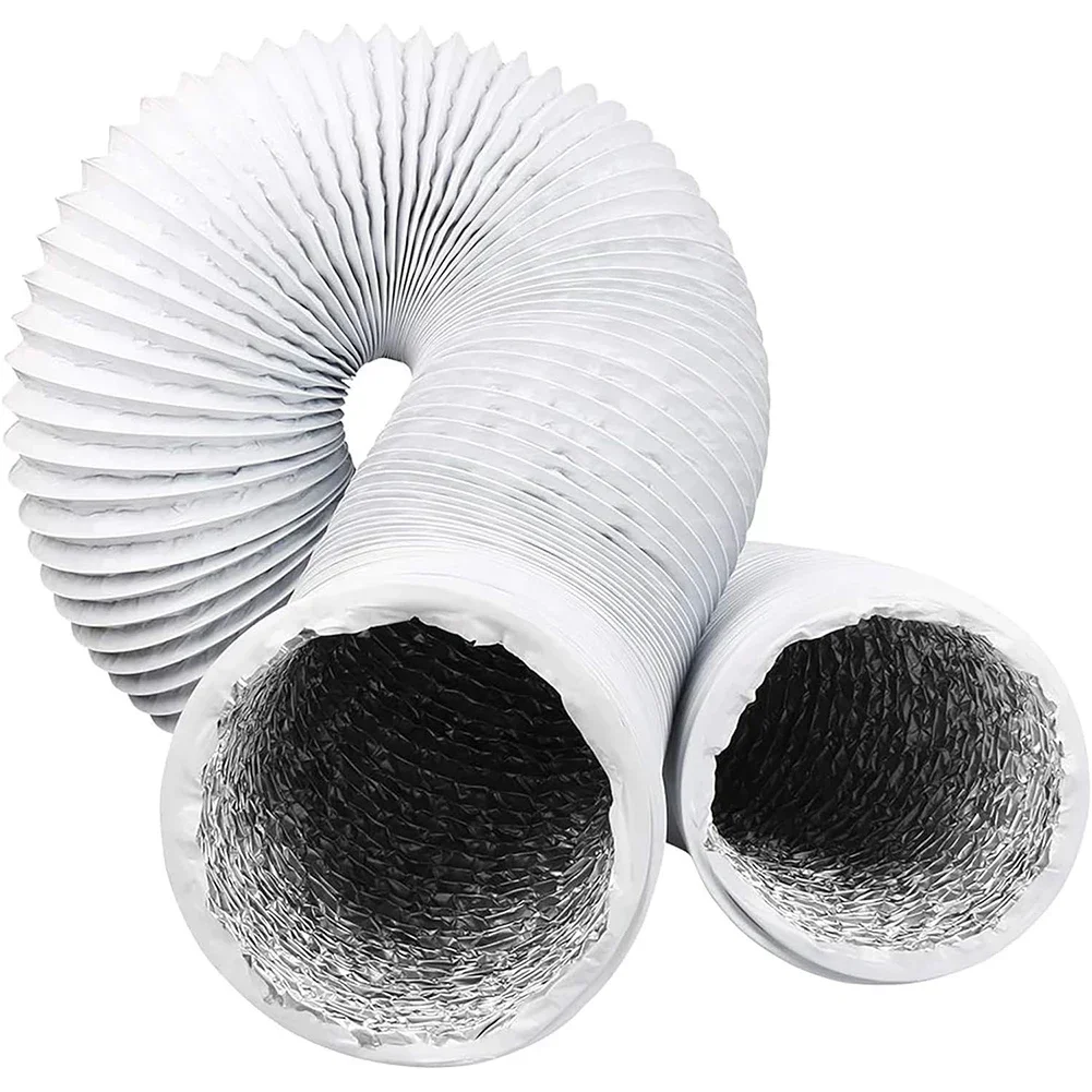 1pc Ventilator Pipe Flexible Exhaust Hose Ø100mm Aluminum Vent Pipe Exhaust Hose 6m Air Ducts For Bathroom Kitchen Vent Exhaust