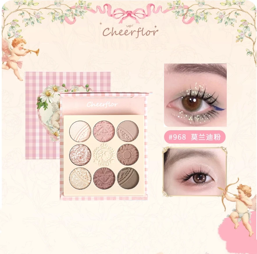 cheerflor EYESHADOW PALETTE Angel relief earth color Eye Shadow All in One matte natural color makeup