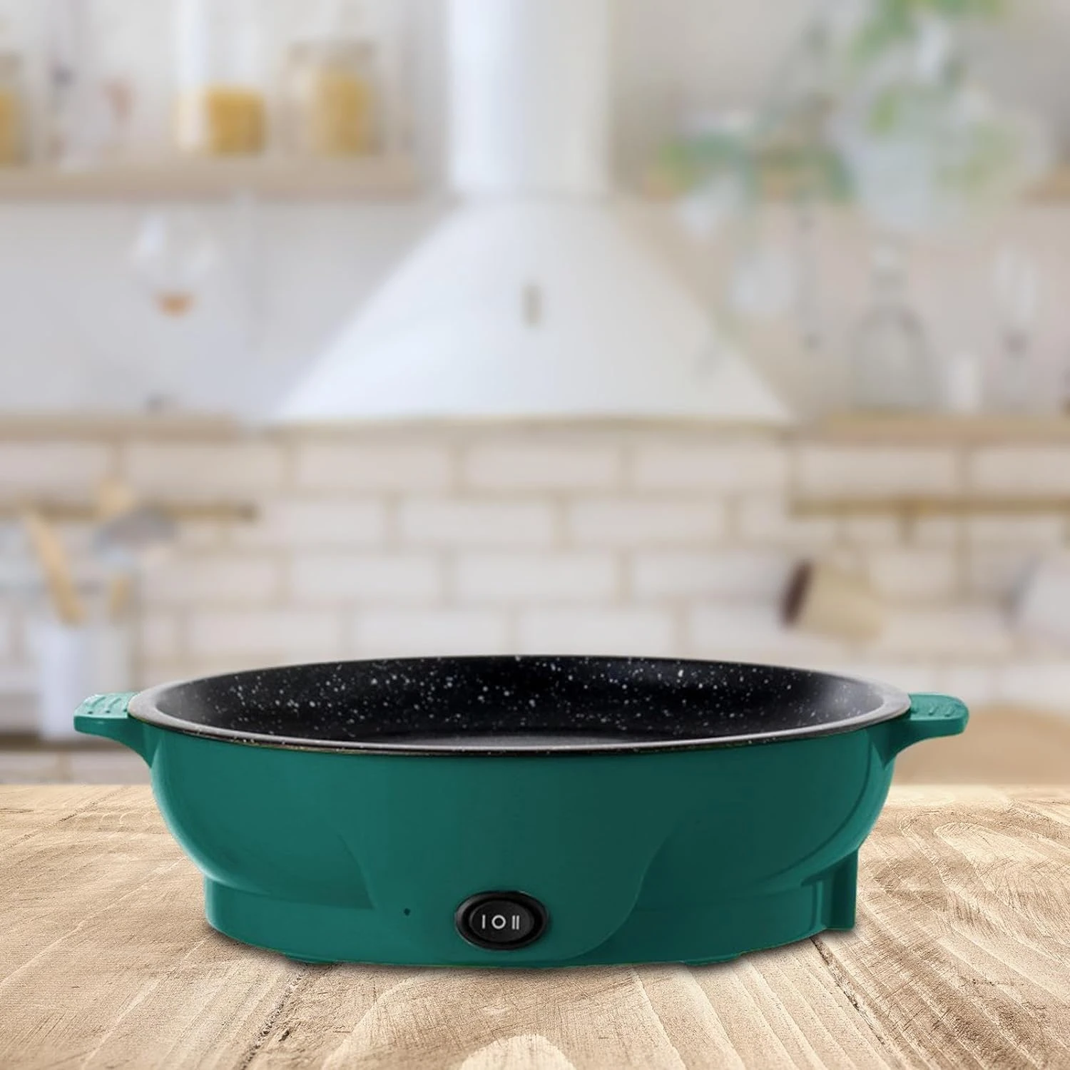 Portable Multifunctional Indoor Grill Griddle - 110V BBQ Skillet for Indoor Frying